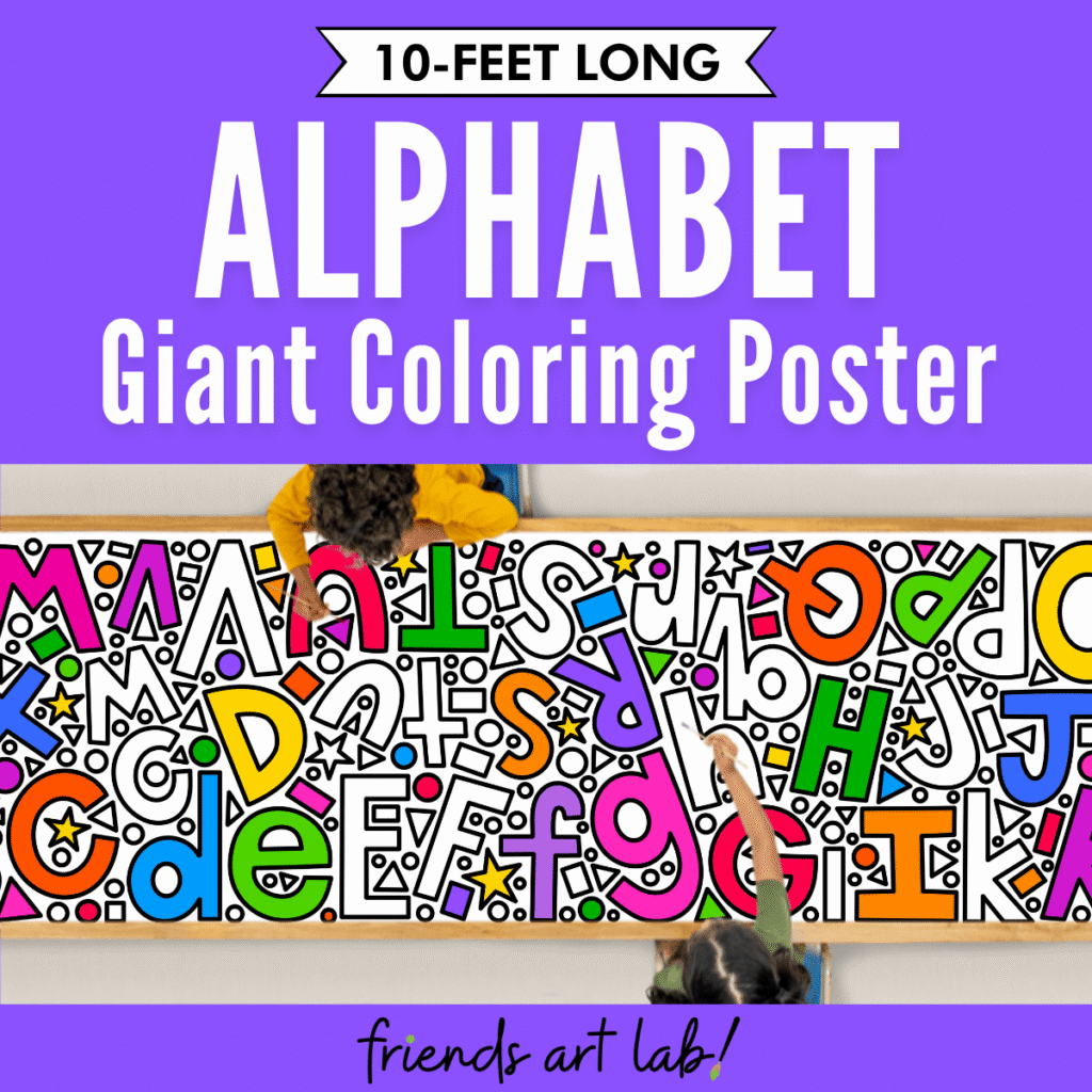 10-Foot City Giant Coloring Poster - Friends Art Lab