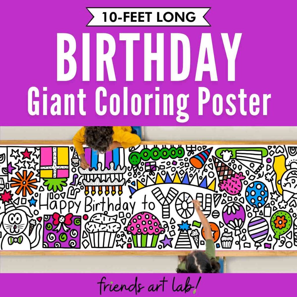 Giant Coloring Posters - Friends Art Lab