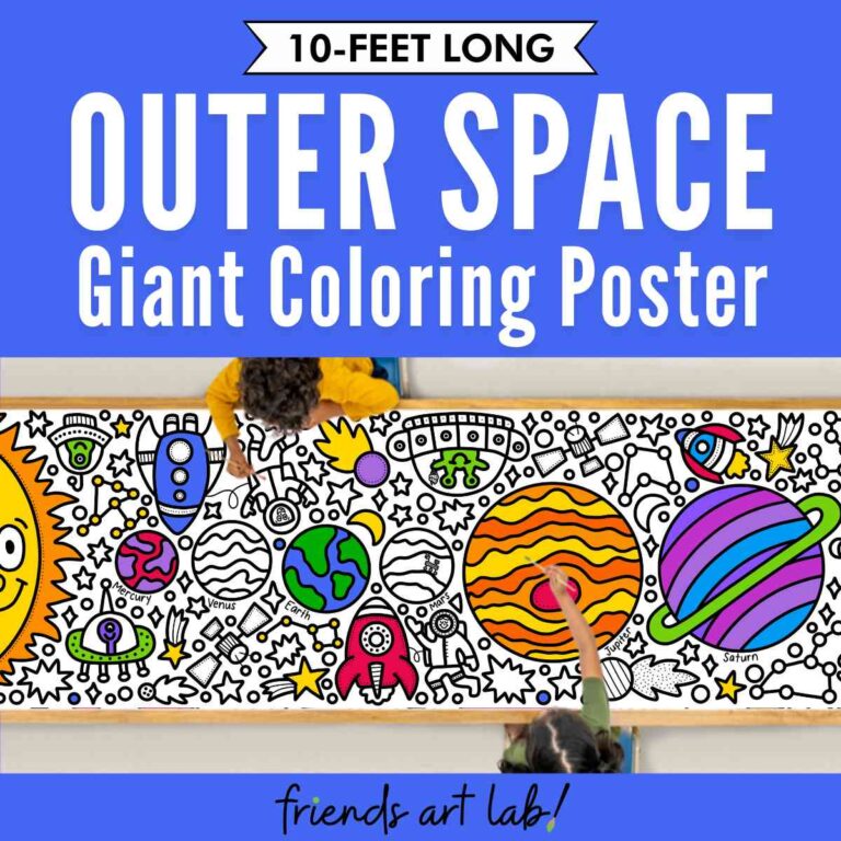 Giant Coloring Posters - Friends Art Lab