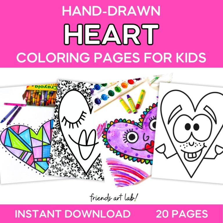 Hand-Drawn Apple Coloring Pages for Kids - Friends Art Lab