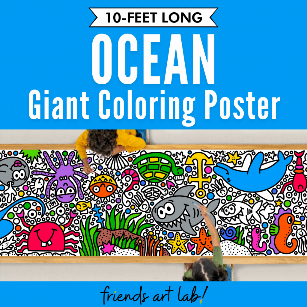 Giant Coloring Posters - Friends Art Lab