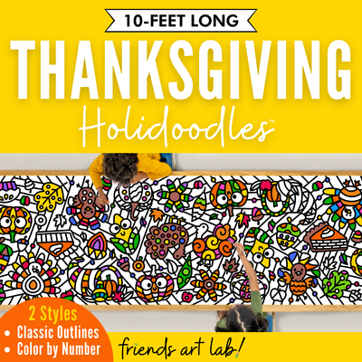 Thanksgiving Holidoodles Giant Coloring Poster